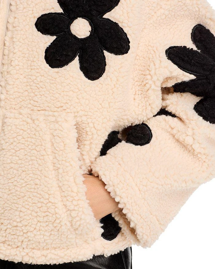 Blank NYC Floral Faux Fur Jacket 6