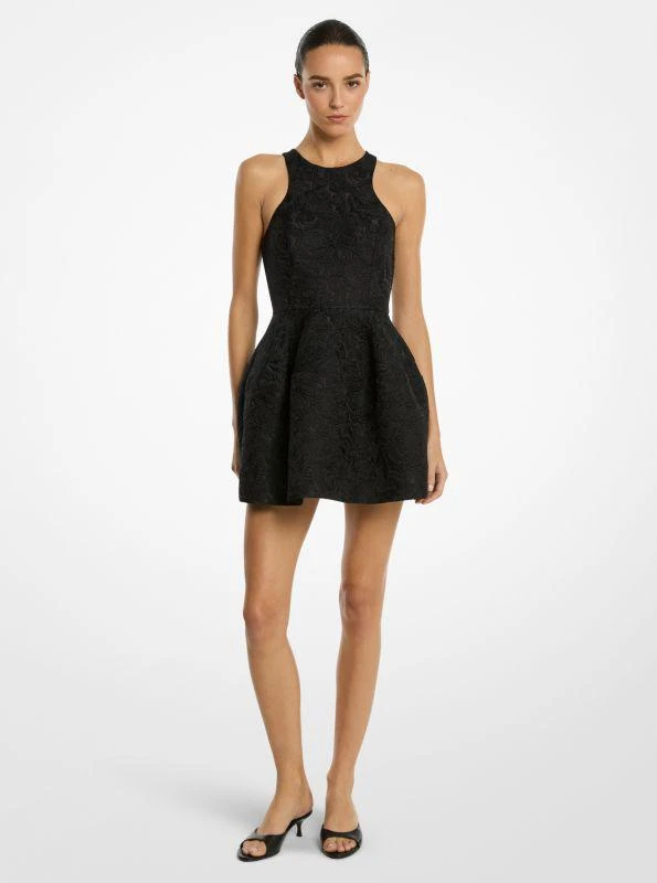 Michael Kors Floral Matelassé Racerback Bubble Dress 1