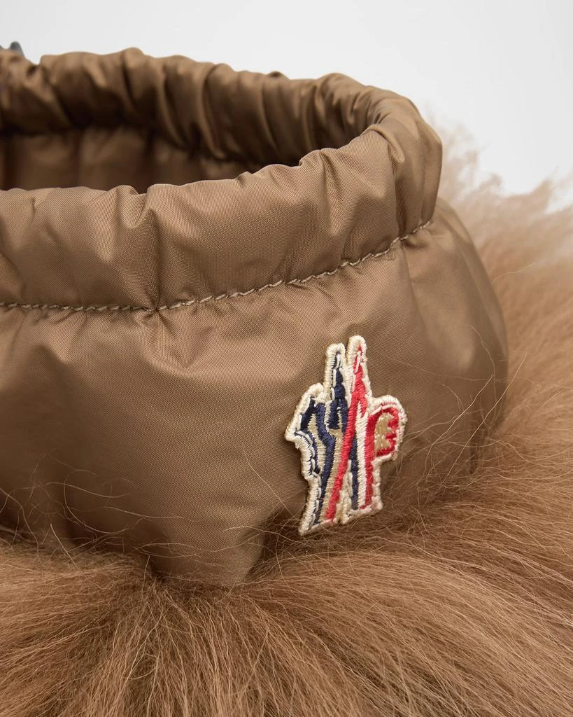Moncler Gaia Shaggy Shearling Tall Snow Boots 5