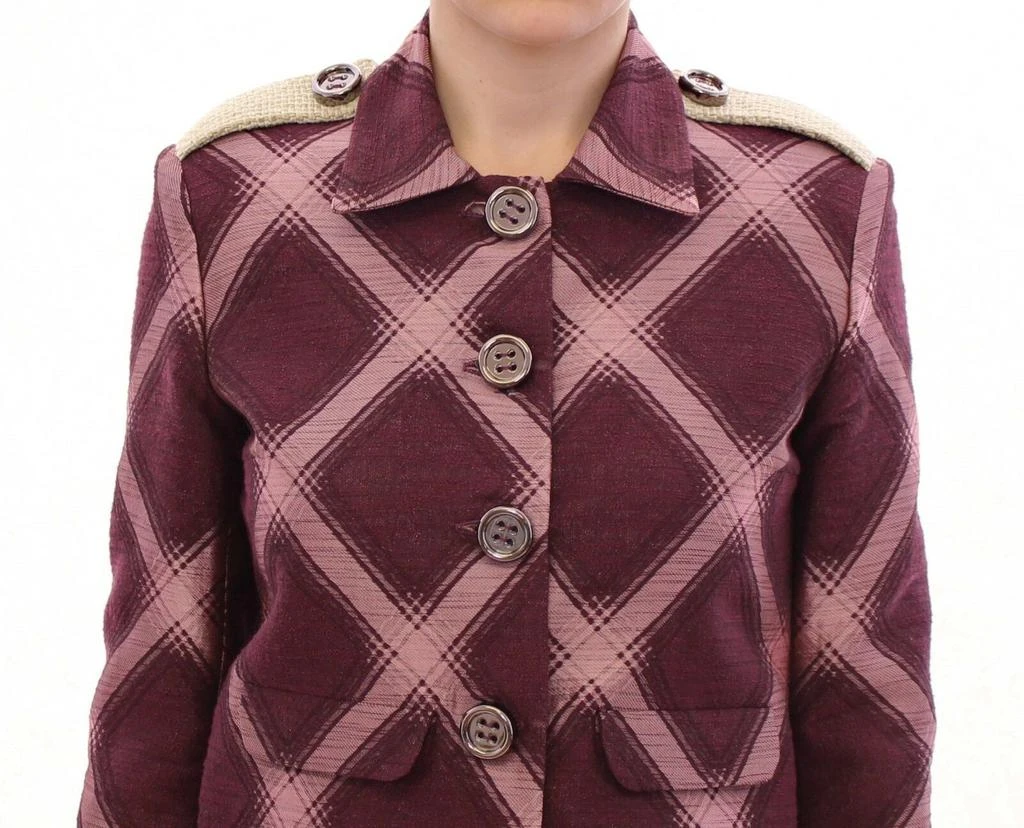 House of Holland Check Trench Coat Blazer  Women's Jacket 4