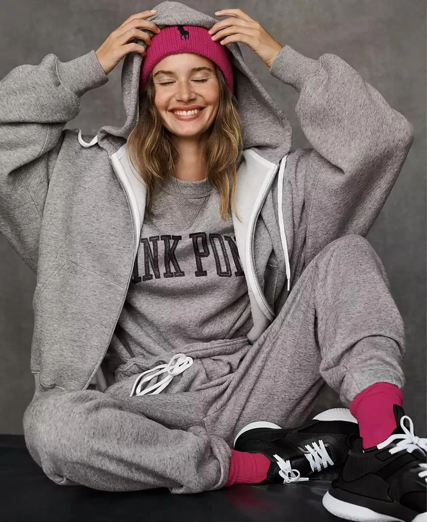 Ralph Lauren Women's Pink Pony Full-Zip Hoodie 3