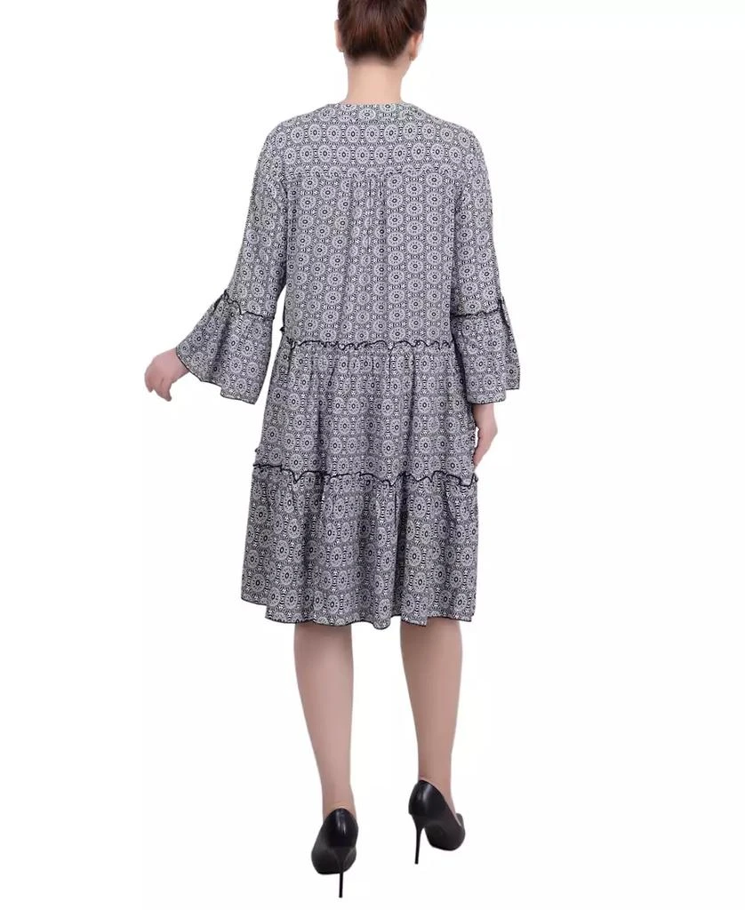 NY Collection Petite 3/4 Sleeve Tiered Dress 13