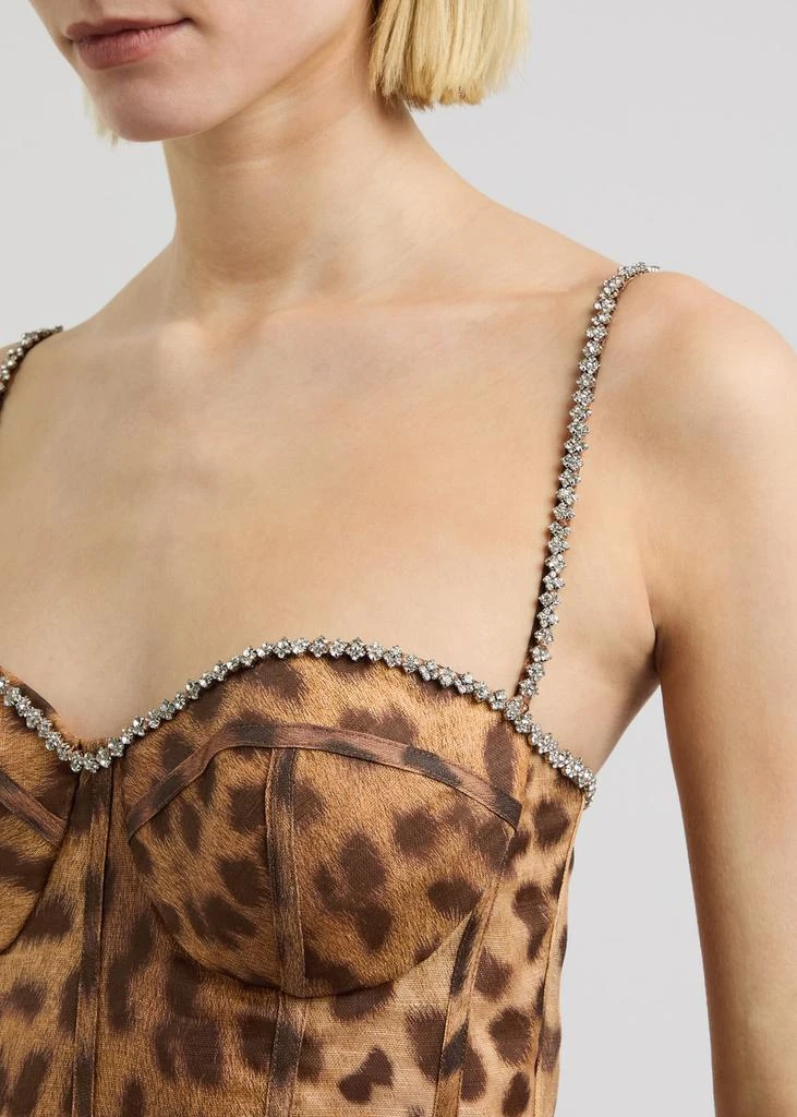 Zimmermann Crush leopard-print linen-blend midi dress 5