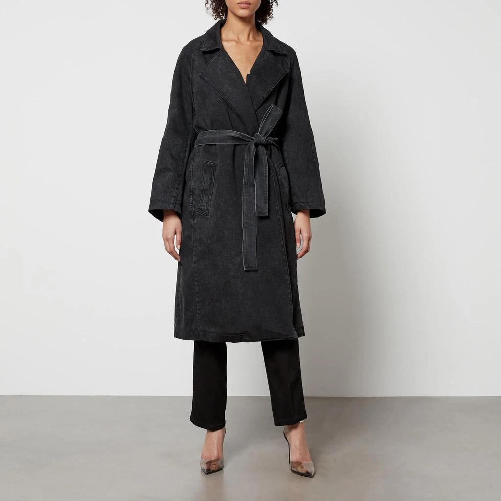 Good American Good American Uniform Denim Trench Coat 1