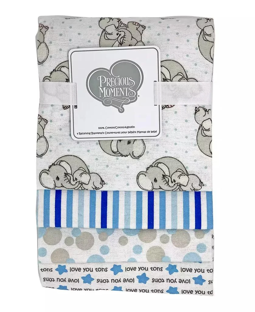 Precious Moments Baby Boys and Girls 4-Piece Receiving Blankets