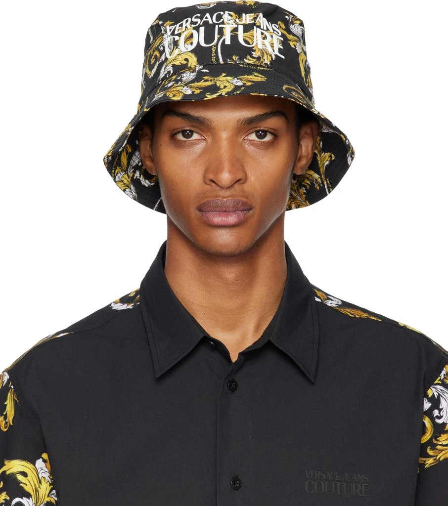 Black & White Embroidered Logo Bucket Hat – On Sale Now with  display picture 2