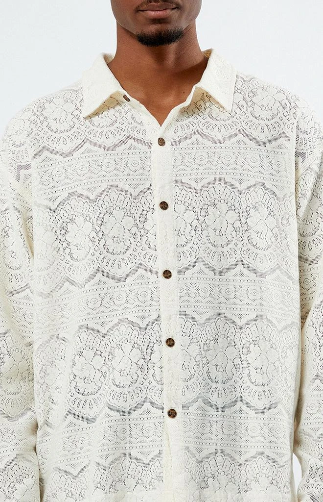 PacSun Lace Long Sleeve Shirt 2