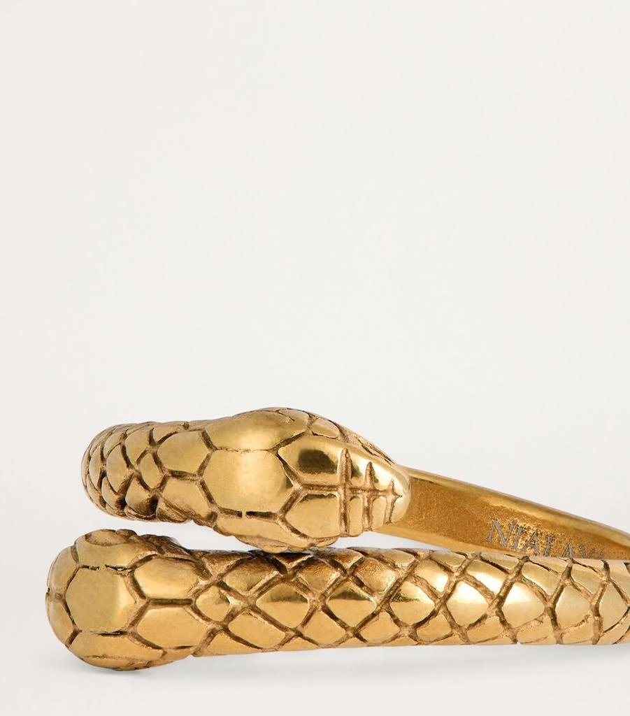 Nialaya Gold-Plated Vintage Snake Ring 6