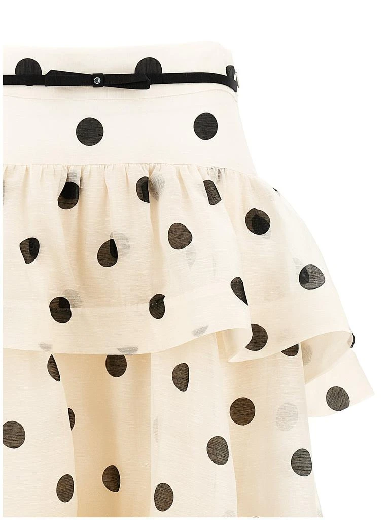 Zimmermann Zimmermann Crush High-Low Tiered Skirt 3