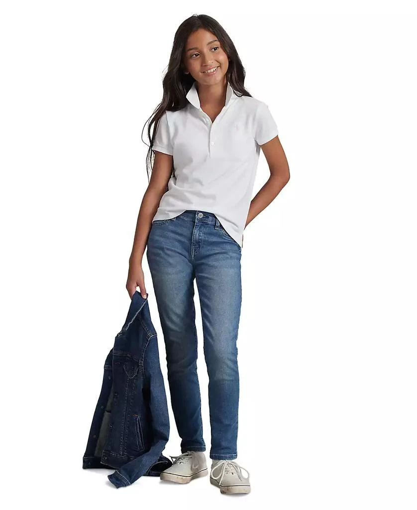 Ralph Lauren Big Girls Stretch Cotton Mesh Polo Shirt 5