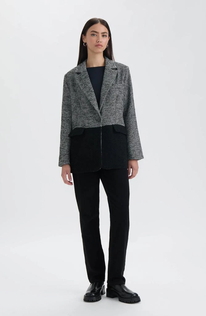 NVLT Tweed Colorblock Blazer 5