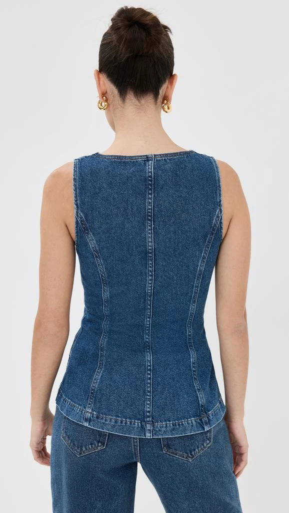 Reformation Ophelia Denim Top 2