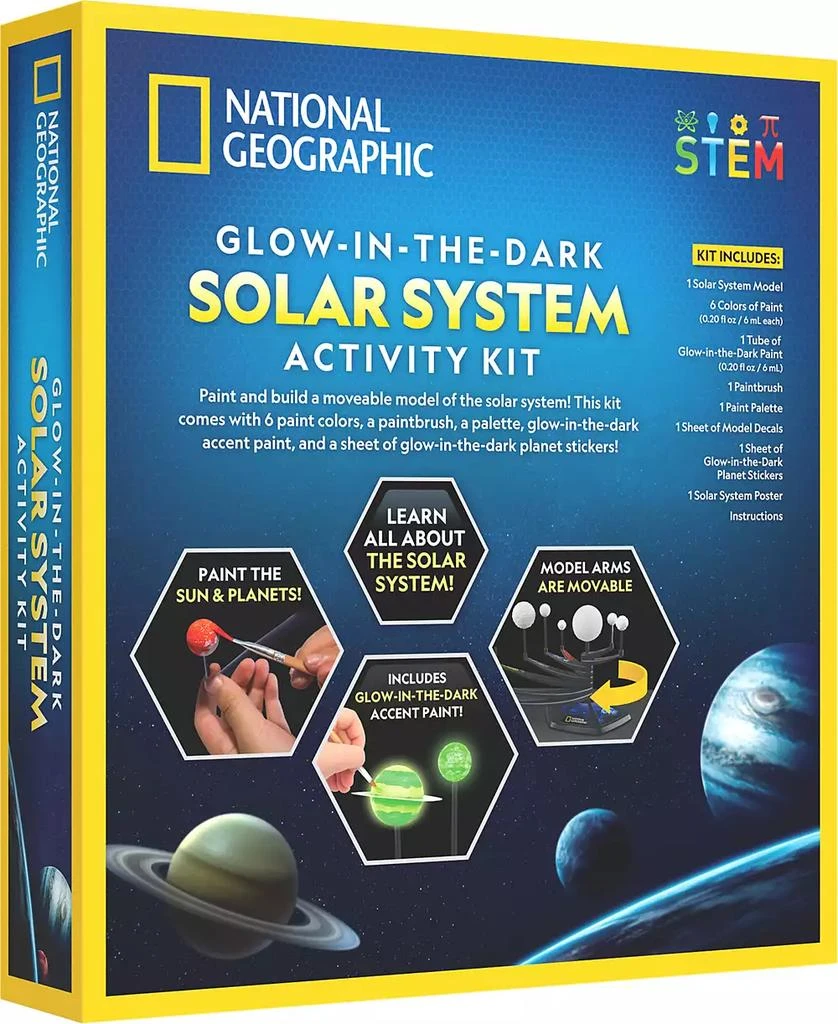 National Geographic Glow-in-the-Dark Solar System Activity Kit 5