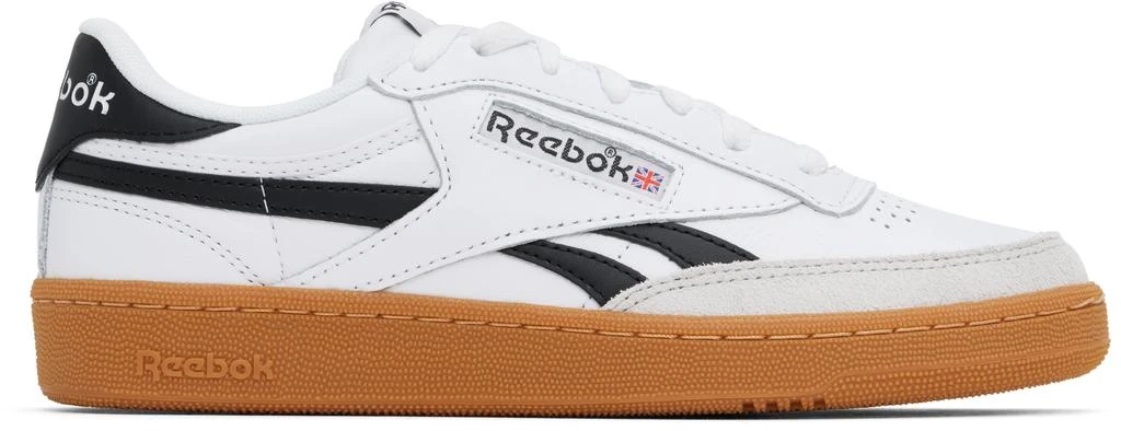 Reebok White & Black Club C Revenge Vintage Sneakers 1