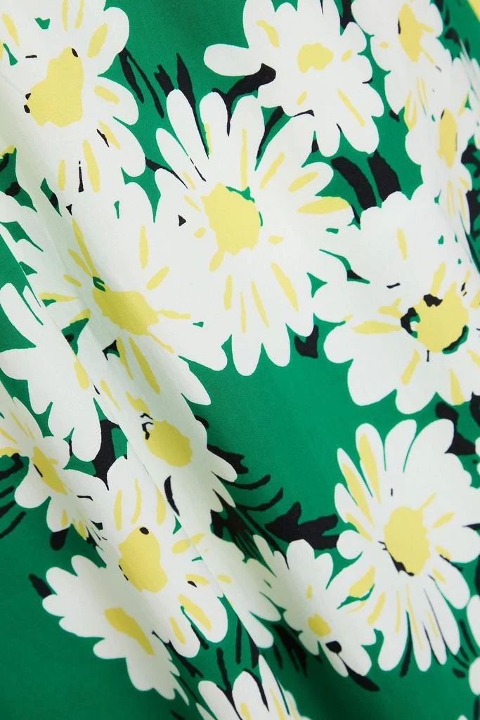 Diane von Furstenberg Majorie twisted floral-print cotton-blend poplin midi dress 4