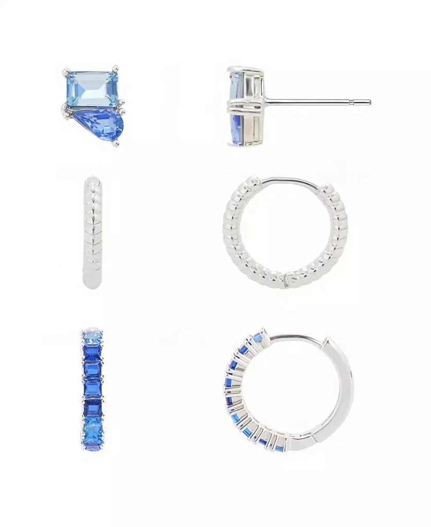 Unwritten Cubic Zirconia And Crystal Earring Trio Set 1