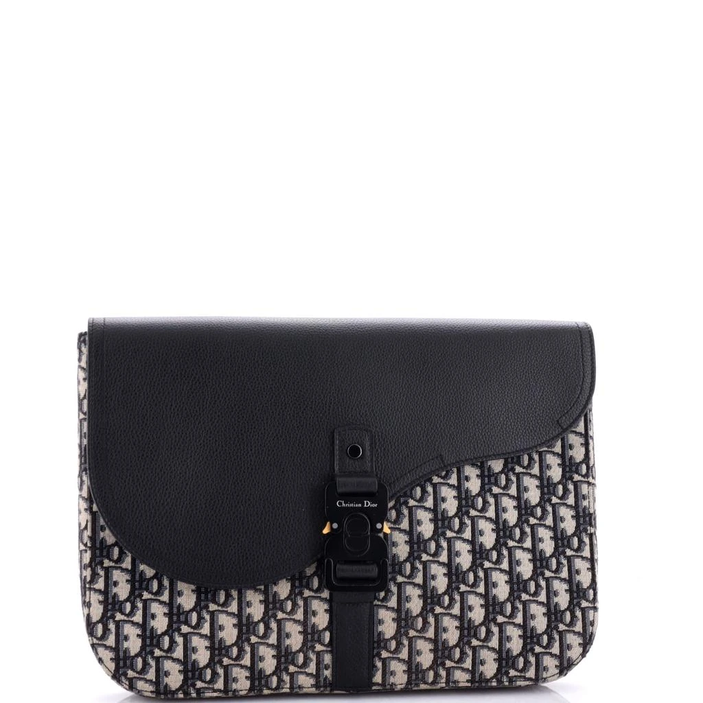 Dior Saddle A4 Clutch Oblique Canvas and Leather 2