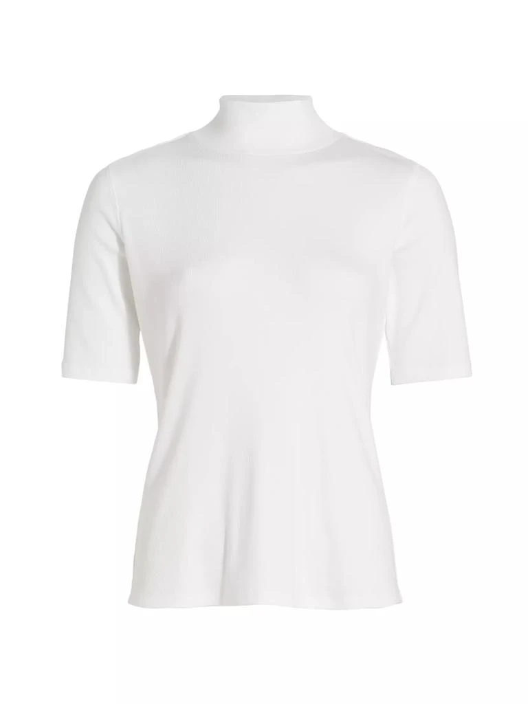 Elie Tahari Rib-Knit Mock Neck Top 1