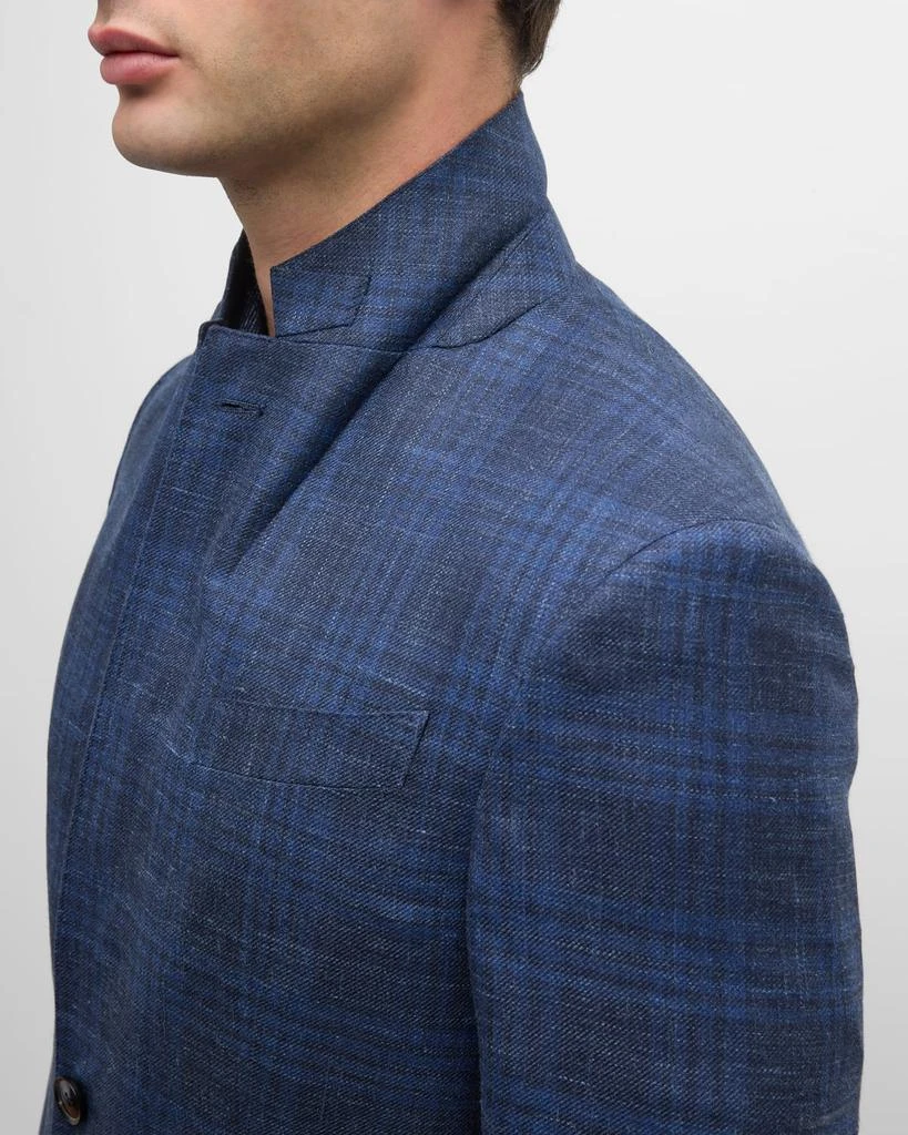 Zegna Men's Macro-Check Sport Coat 6