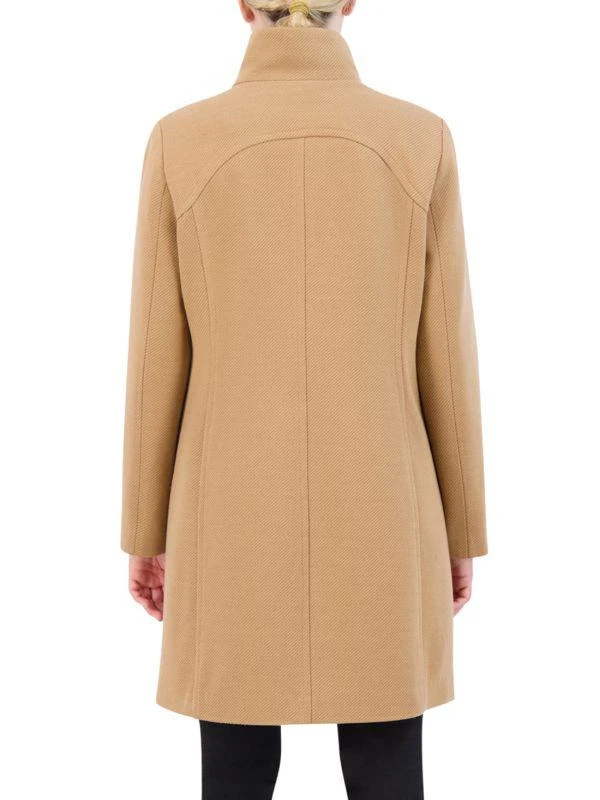 Cole Haan Stand Collar Twill Car Coat 2