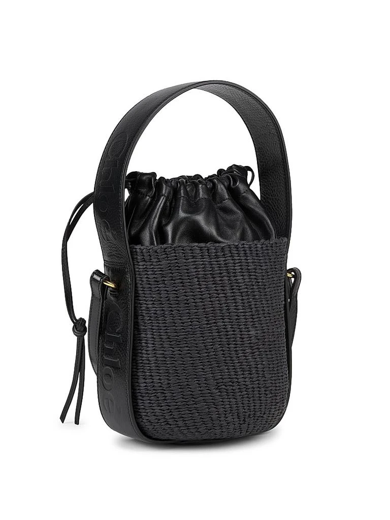Chloé Small Woody Basket Leather-Trimmed Tote Bag 3