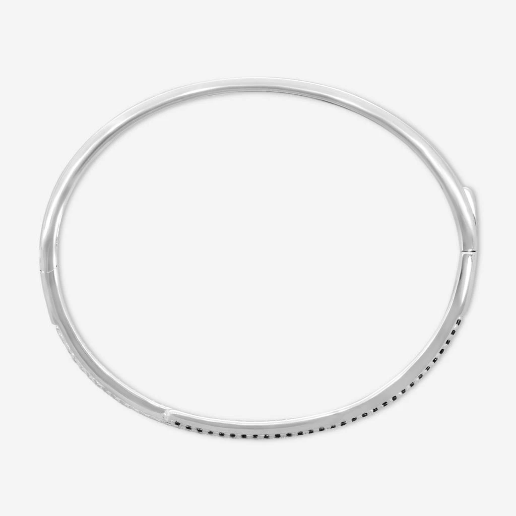 Mémoire Mémoire 18K White Gold Oval Irradiated Black Diamond Bracelet CGDD10258488W72BD0-copy 4