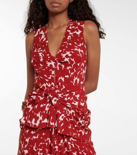 Altuzarra Pan printed crêpe top 4