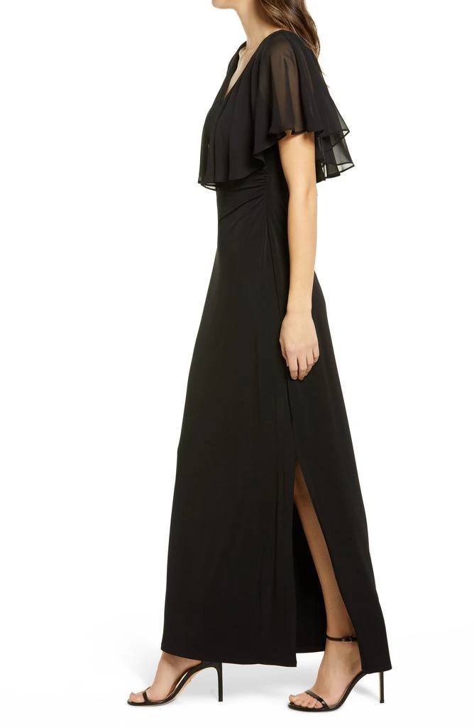 Connected Apparel Flutter Sleeve V-Neck Dress 3
