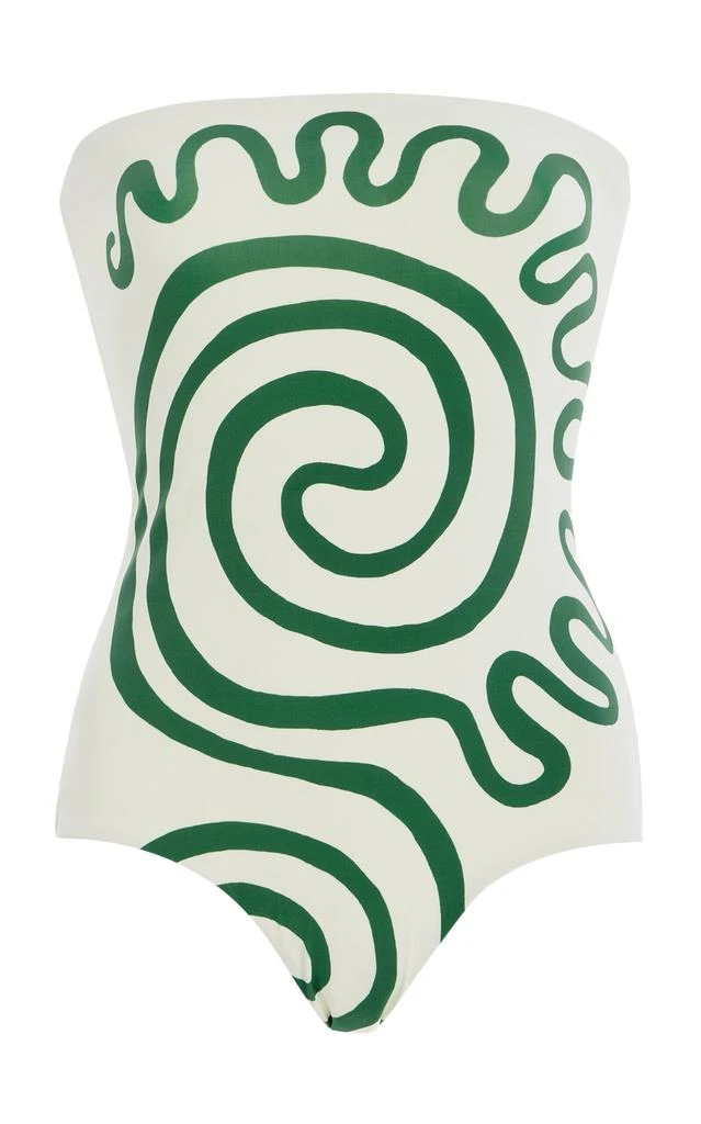 Cala de la Cruz Cala de la Cruz - Exclusive Alison One-Piece Swimsuit - Ivory - XS - Moda Operandi 1