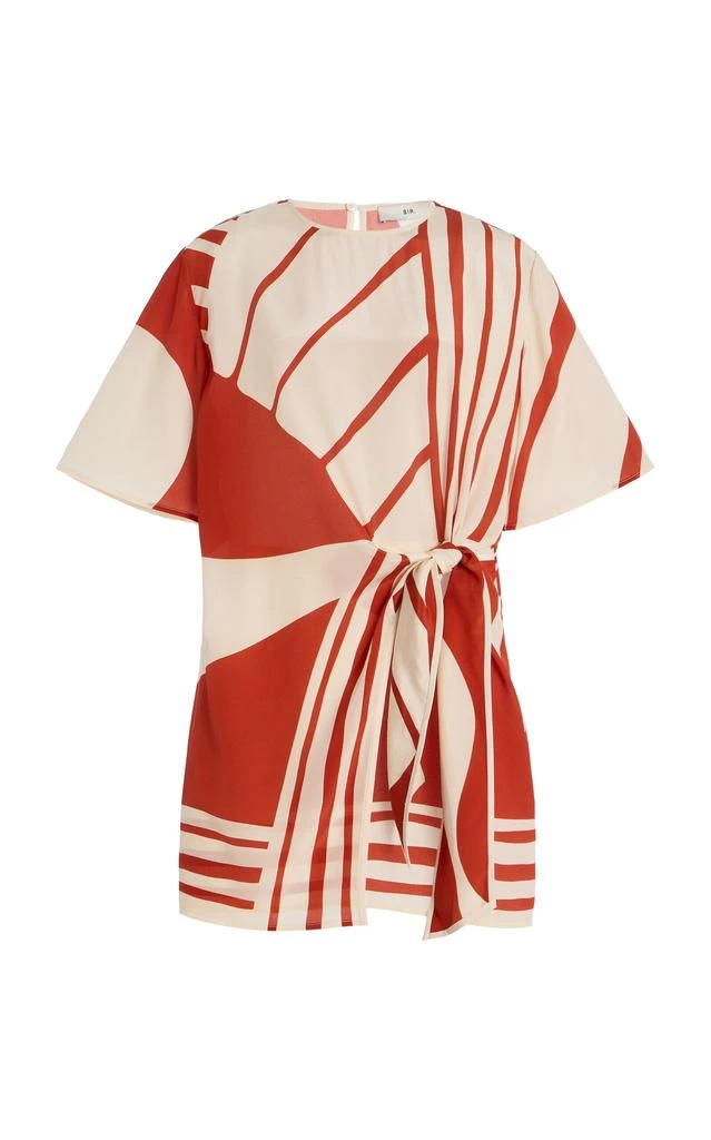 Shop SIR Exclusive Riviera Calla Silk Crepe de Chine Mini Dress