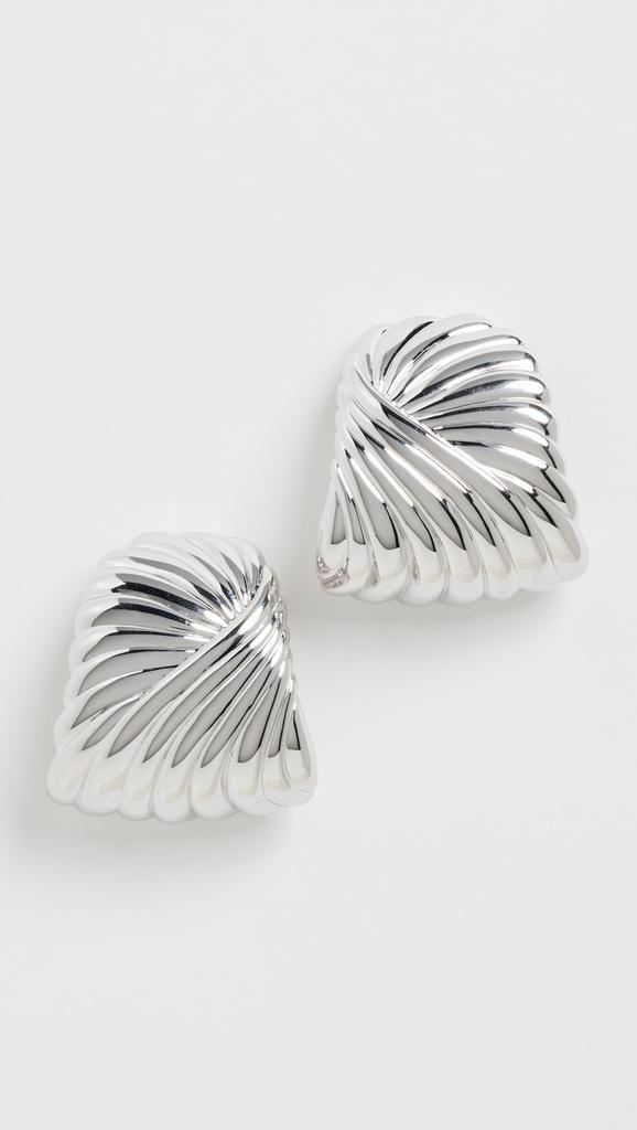 Missoma Wavy Ridge Ripple Oversized Stud Earrings