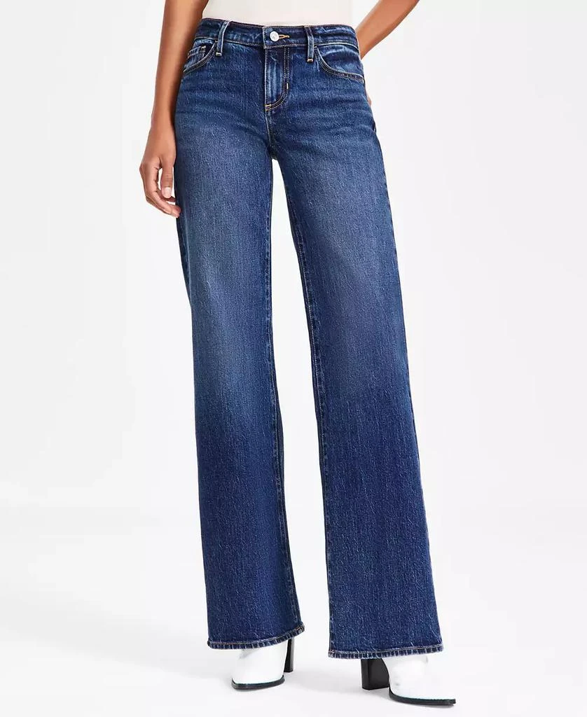 GUESS Women's Low-Rise Slouchy Wide-Leg Jeans 4