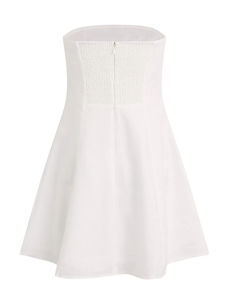 Favorite Daughter The Favorite Linen-Blend Strapless Minidress 2