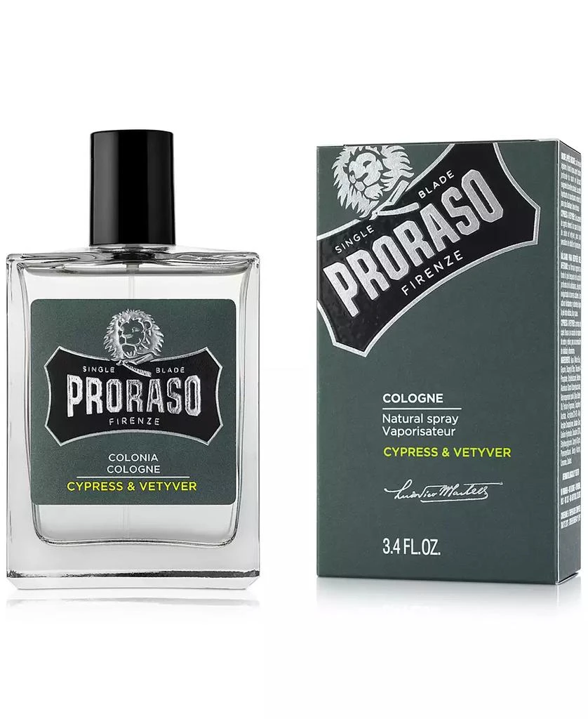 Proraso Cologne - Cypress & Vetyver Scent, 3.4 oz. 1