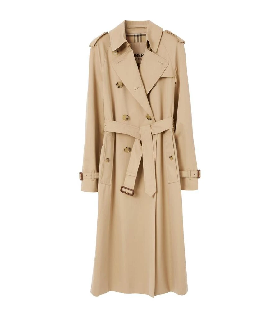 Burberry Gabardine Waterloo Long Trench Coat 1