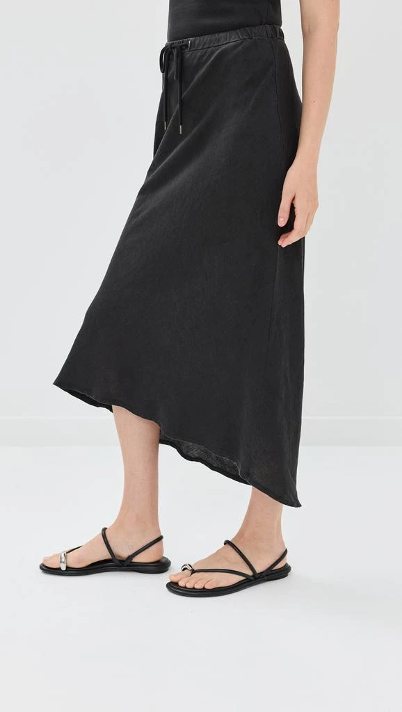 James Perse Bias Cut Linen Drawstring Skirt 3
