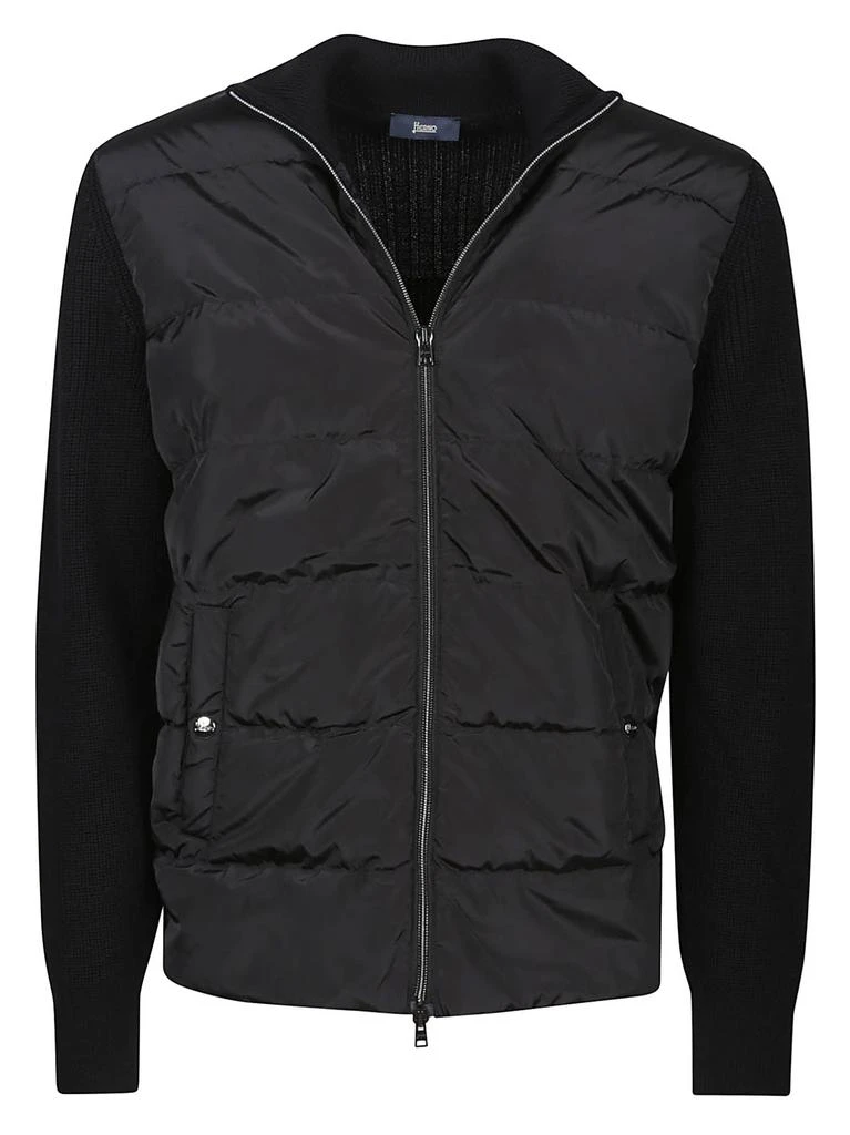 Herno Herno Zip-Up Knitted Puffer Jacket 1