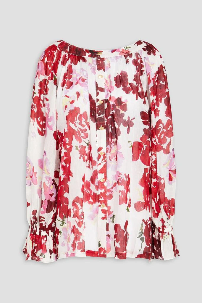 Aje Le Corsaire floral-print linen and silk-blend shirt 1