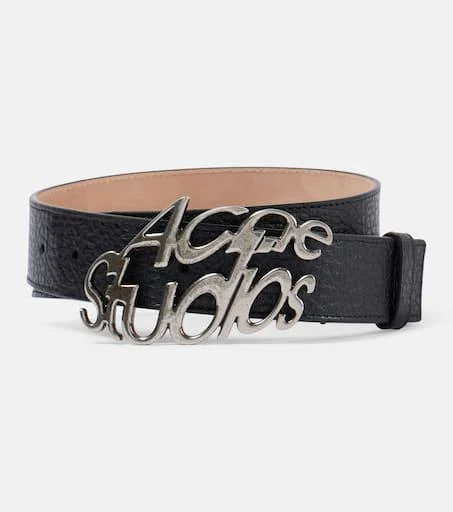 Acne Studios Logo leather belt 1