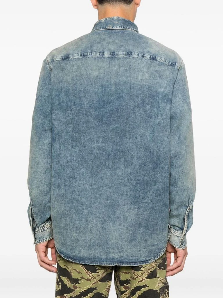 Diesel Faded Blue Denim Shirt 5