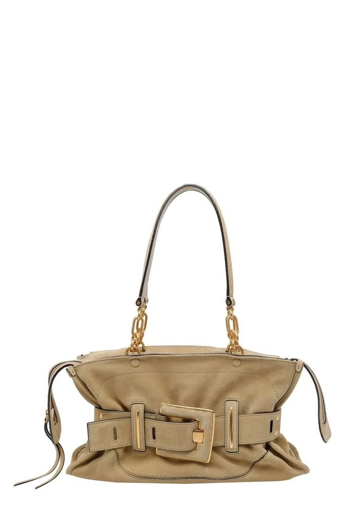 Balmain Balmain Anthem Buckled Zip-Up Shoulder Bag 1