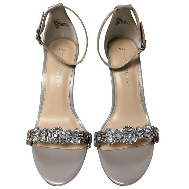 Betsey Johnson Erin Sandals In Silver