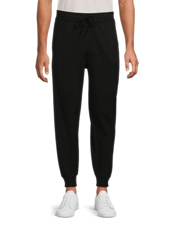 Bruno Magli Solid Wool Joggers 1