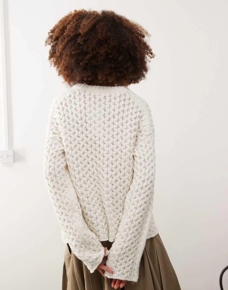 Dita Chenille Off Shoulder Knit Sweater