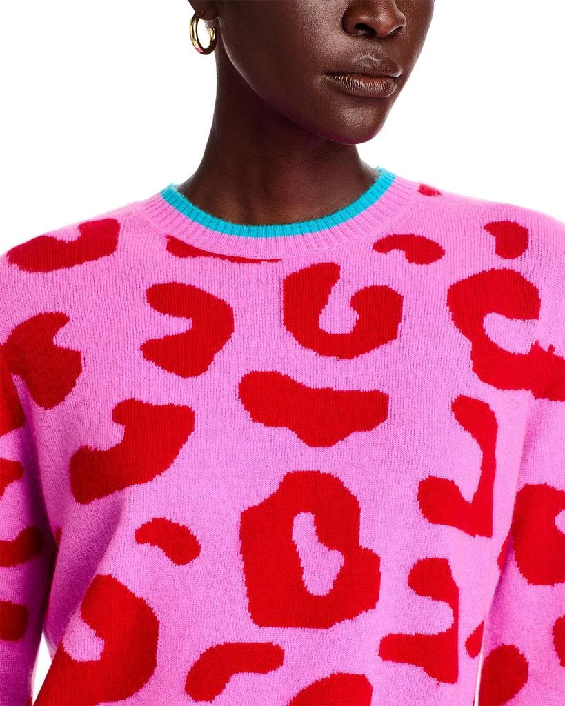 Jumper 1234 Cashmere Tipped Leopard Sweater 4