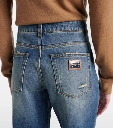 Dolce 
Gabbana Distressed straight jeans 6
