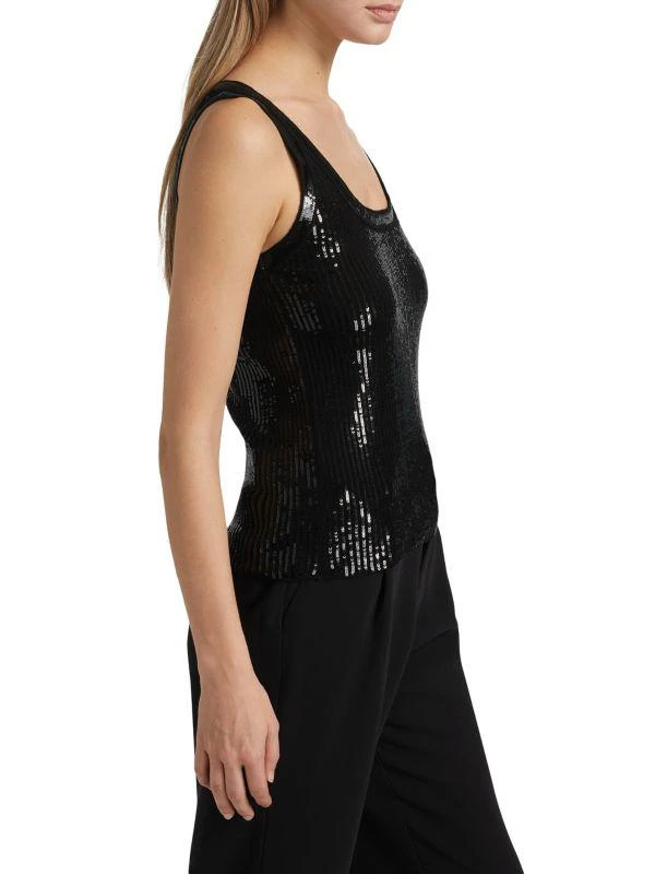 Kobi Halperin Isla Sequined Wool Crop Tank 3
