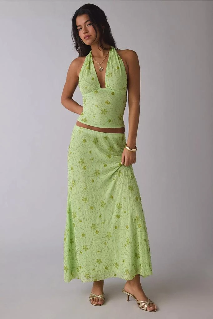 urban outfitters green mesh dress Kimchi Blue Dresses