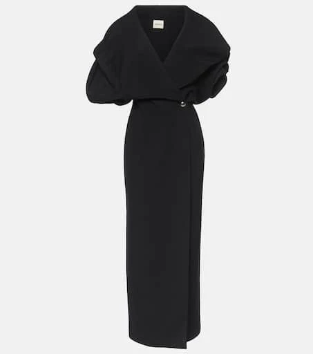 Khaite Truman puff-sleeve maxi dress 1