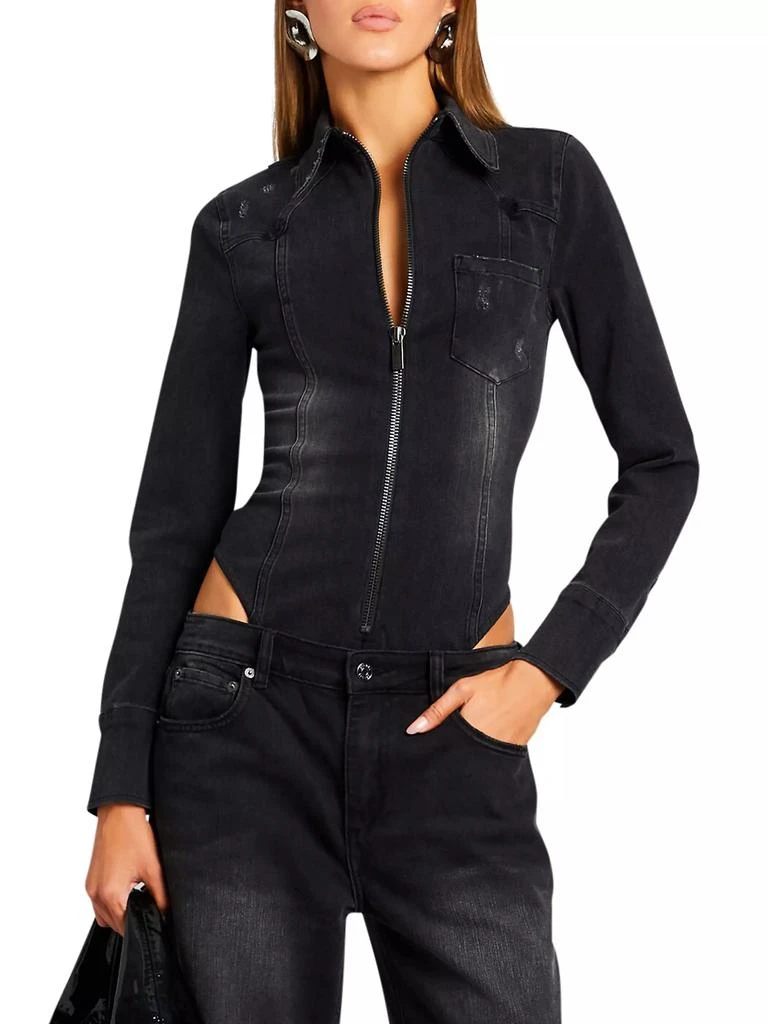 Ser.o.ya Helena Denim Bodysuit 2